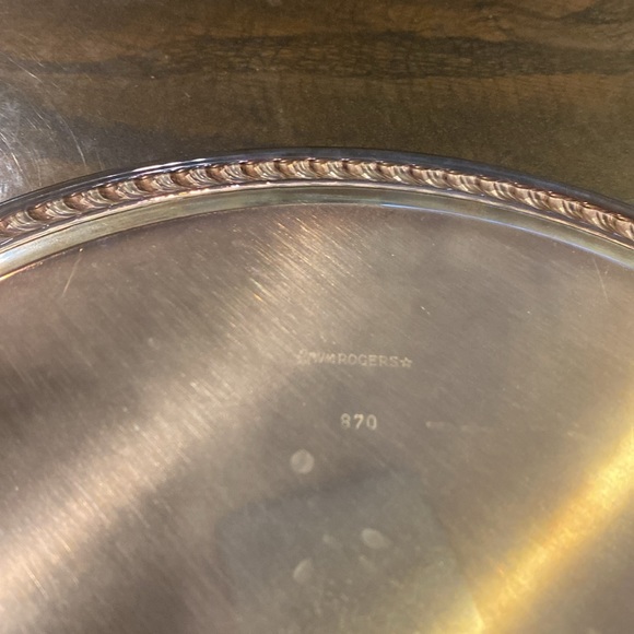 Vintage Wm. Roger’s Silver Serving Plate - Picture 4 of 5